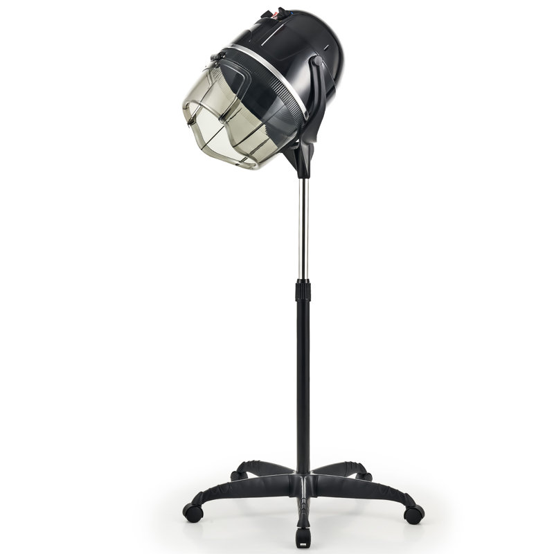 1300W 360° Swivel Floor Standing Bonnet Hair Dryer with Wheels Adjustable Temperature Timer