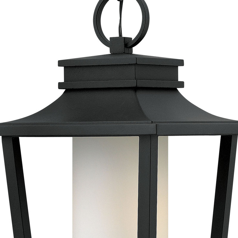 Sullivan 1-Light Outdoor Hanging Lantern, Black, 100W Medium