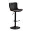Swivel Adjustable Height Faux Leather Bar Stool-766244488