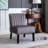 Reese Mid Century Modern Accent Chairs Set of 2 with Minimalist Design, Elegant Velvet Upholstery and Solid Wood Legs-1258279320