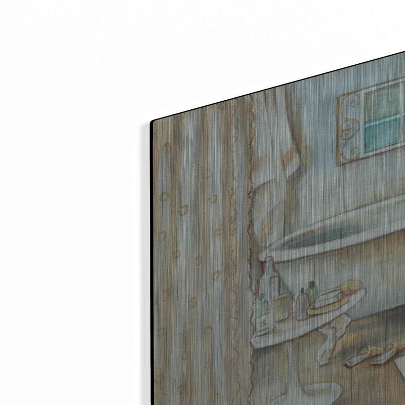 «Soft Bath I» par Jadei, August Grove®, art mural en métal, H 12 po x l 12 po