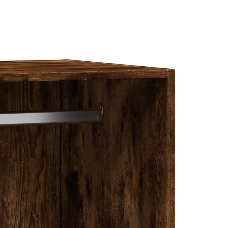 Sharetha Manufactured Wood Wardrobe, Smoked Oak
