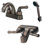 Robinet de douche et de baignoire mobile / inverseur pour véhicule récréatif / mobile avec valve brute et garniture