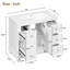 Ensemble de meuble-lavabo simple avec plateau Deyla 36,01