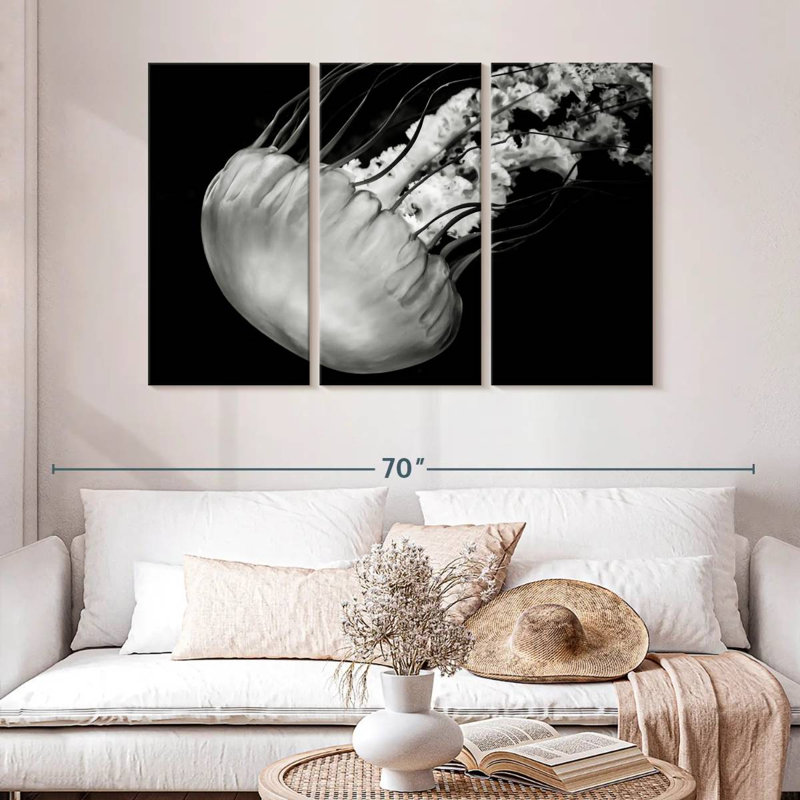 Brampt Underwater Jellyfish, 32" H x 50" W