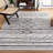 Striped Kilim Flat Weave Cotton Geometric Rug-1118026763