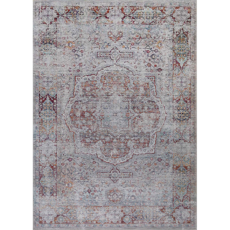 Elmas Abstract Indoor Rug, Rectangle 5' x 7'
