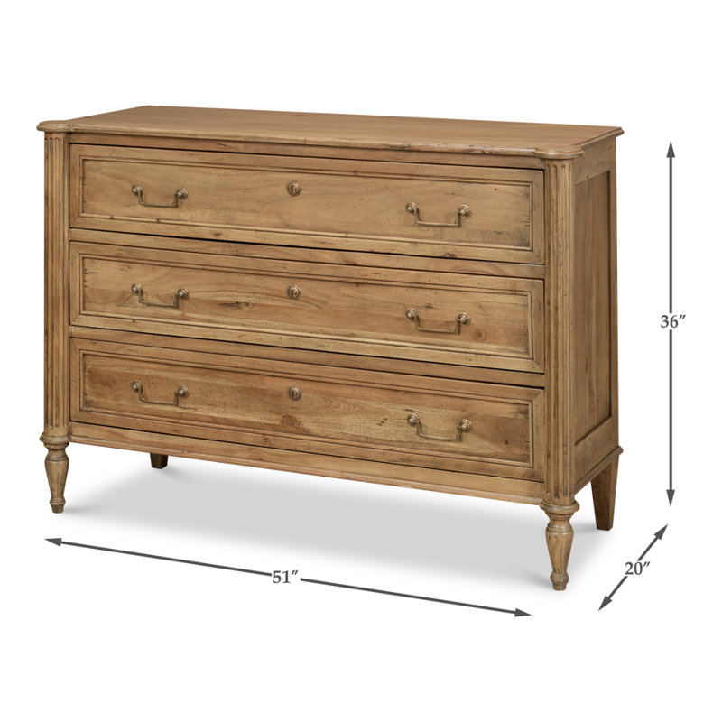 Chamberlain Solid Wood Storage Cabinet, Driftwood