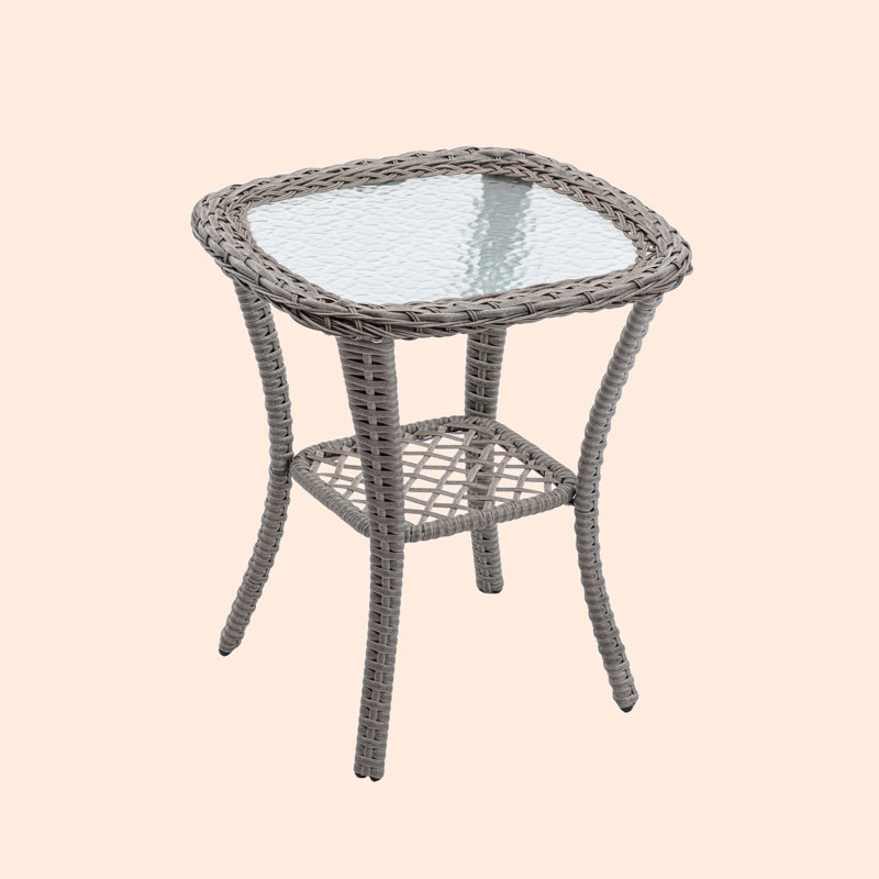 Chaise de patio avec coussins et repose-pieds, gris