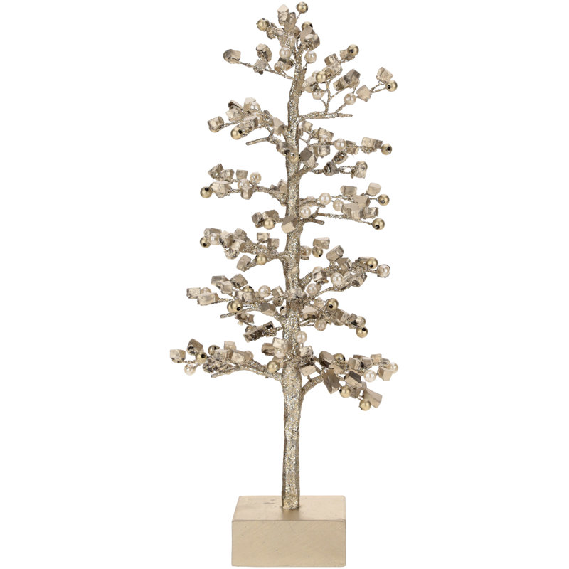 Beaded Deco Tree - 13.5 Inches