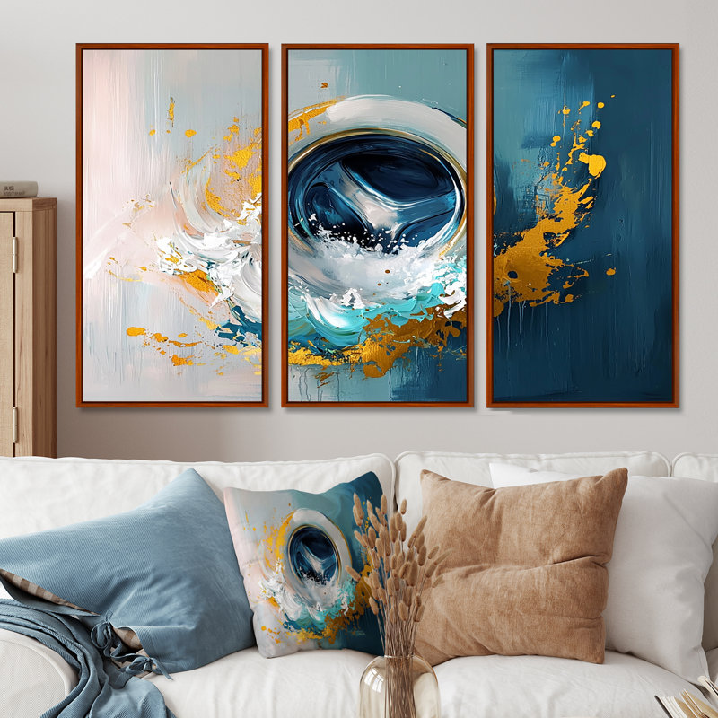Ensemble de salon mural bleu Impressionniste Suds Modern Laundry I - Laundry, H 28 po x l 36 po x P 1 po