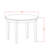 3 Piece Kitchen Table Set for Small Spaces Contains a Round Dining Room Table and 2 Solid Wood Seat Chairs, 42x42 Inch, Cappuccino-1648228296-1738559361