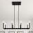 Marbleton 8-Light Dimmable Steel Linear Chandelier-87344394