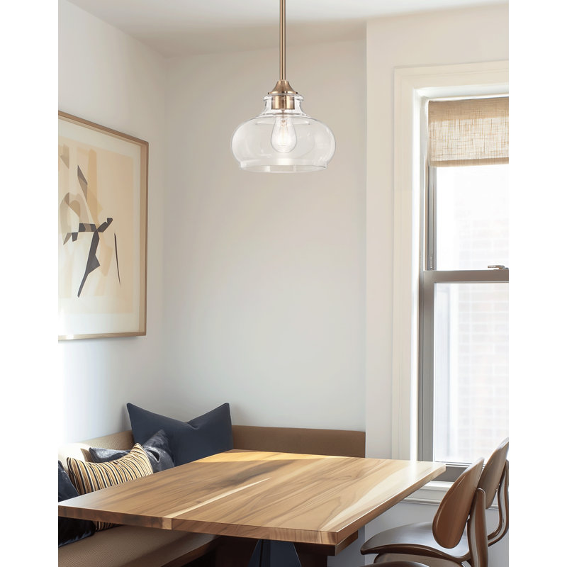 Luminaire suspendu en laiton 1 lumière Aimantas
