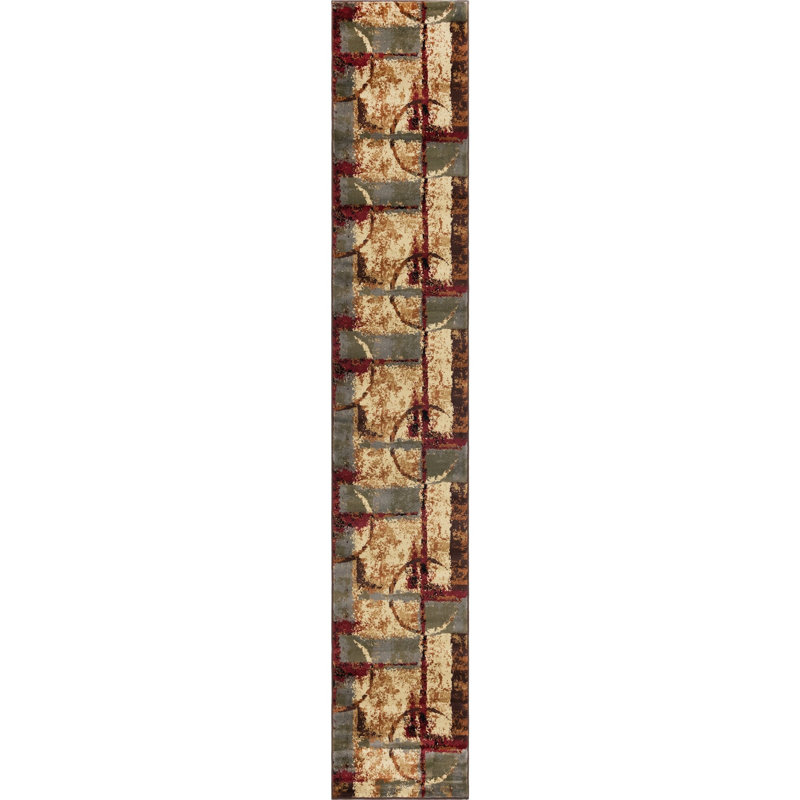 Adetomiwa Geometric Indoor Rug, Runner 2'2" x 12'