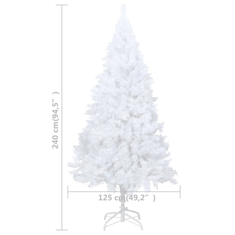 Arbre de Noël artificiel avec lumières, 94.5"