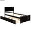 Lit simple avec lit gigogne réglable - Plateforme de construction mobile-1650856291