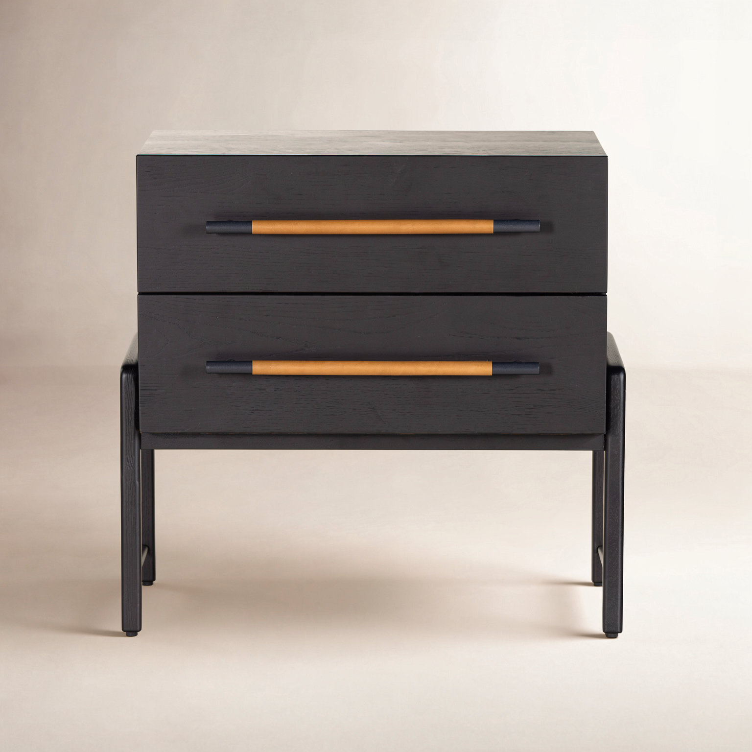 Karsten Oak Nightstand, Ebony Oak