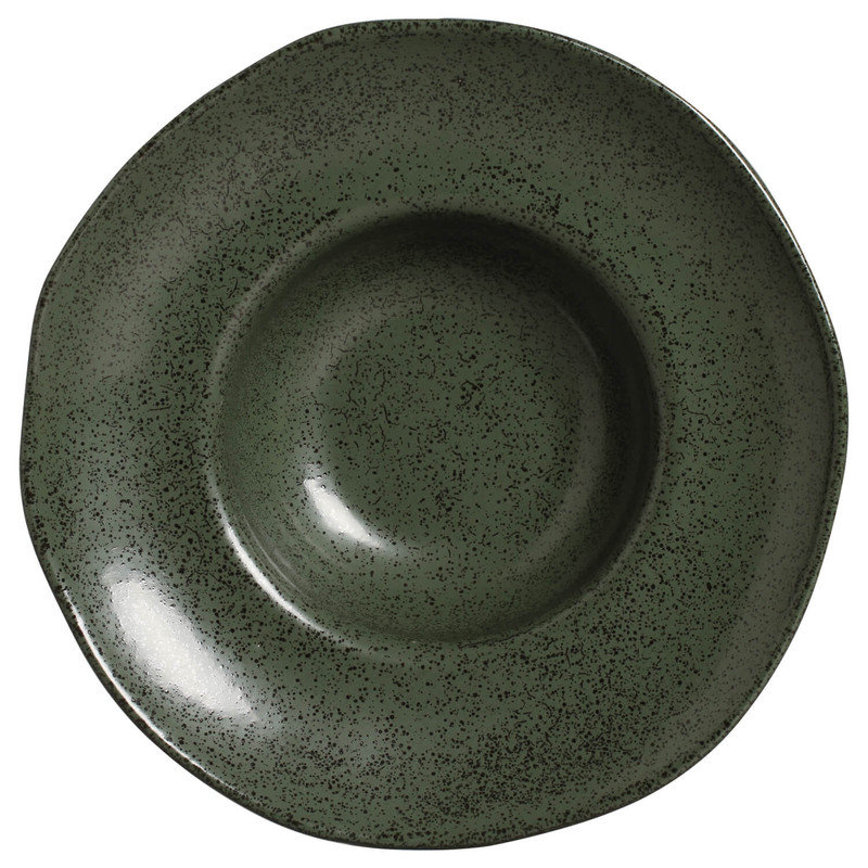 Assiette plate en grès de 11,02 po Greenery Commercial