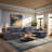 Leshanda Upholstered L-Shaped Sectional Reversible-94191158
