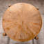 Table basse ronde en bois avec des éléments modernes et rustiques, convenant à divers décors intérieurs, facile à nettoyer, ronde de 37,16 po, table à thé, petits espaces, intérieur complémentaire, 6,3 po