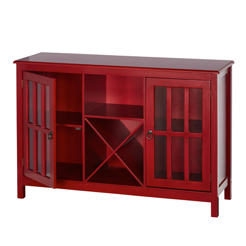 Desserte de 45 po de large Sadler, Rouge riche
