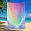 Serviette de plage 1Pcs Dreamy Rainbow Starry Sky Clouds