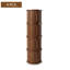 Ensemble de 4 armoires de rangement à colonnes romaines empilables en placage de noyer avec porte coulissante simple en MDF et tables de chevet polyvalentes pour chambre à coucher-821474634
