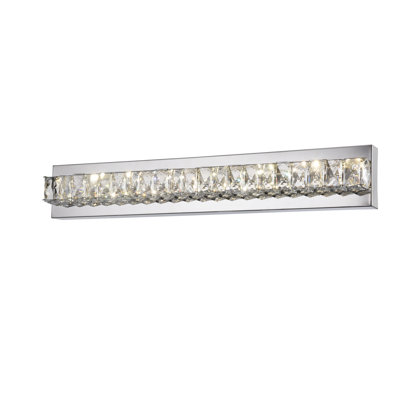 Transitional LED Crystal Wall Sconce