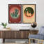«Mid-Century Modern Cactus And Alpaca Abstract», 2 pièces-98554204-98554205