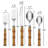  Cambridge Bamboo Handle 20-Piece Flatware Set