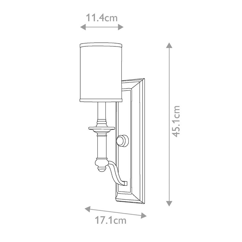 Reichman Steel Armed Sconce