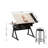 Adjustable Drawing Drafting Table Desk With 2 Drawers And Stool-45642134