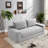 Convertible 2-in-1 Loveseat Sofa Bed With Memory Foam & Steel Frame-967488265
