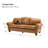 Eugene 81" Traditional Genuine Leather Sofa-2064026873