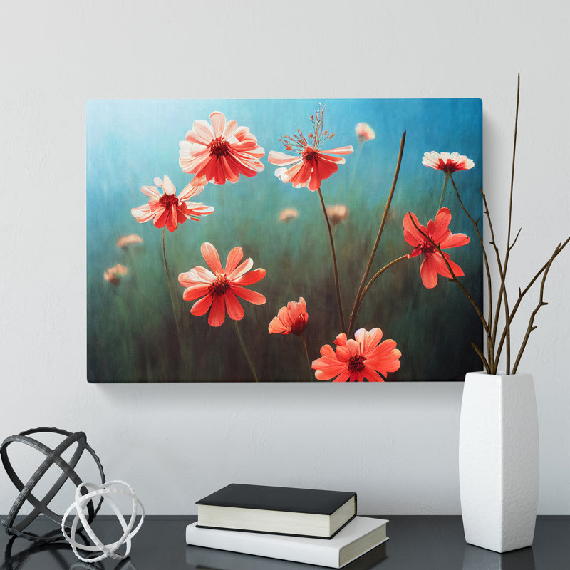 Traditional Wildflowers Floral - Wrapped Canvas, 50cm H x 76cm W x 3cm D