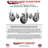 4 Piece Thermoplastic Rubber Caster Set
