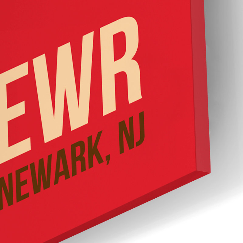 "EWR" par O8 à gauche, H 16 po x l 12 po x P 0,13 po
