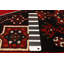 Tapis bleu marine Andelz 4 pi 4 po x 6 pi 5 po