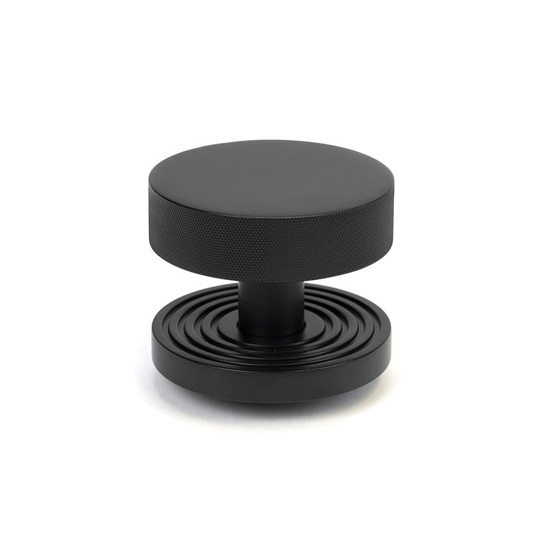 Brompton Single Dummy Door Knob , Matt Black