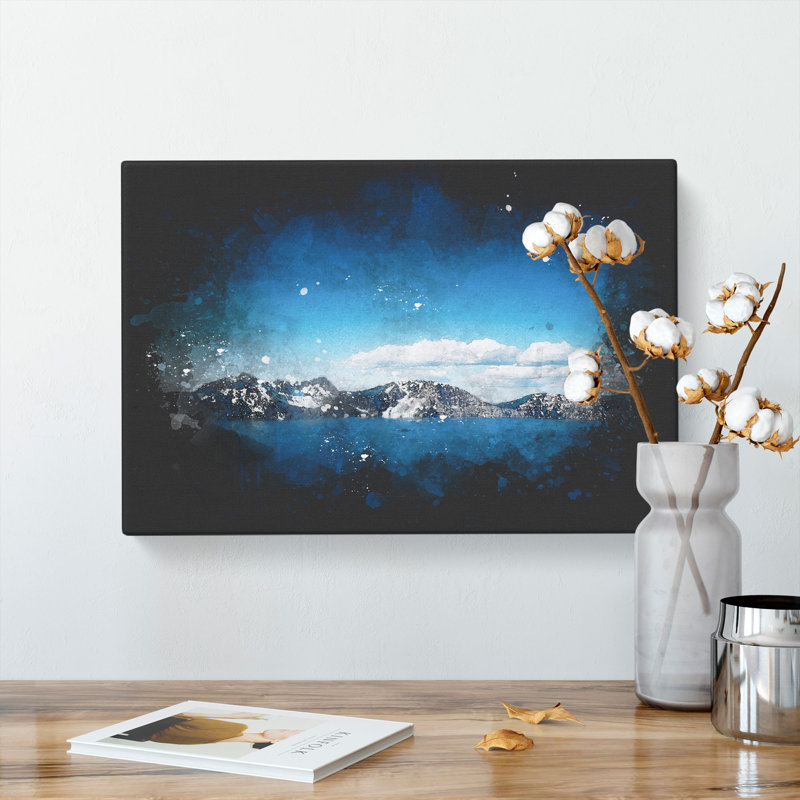 Crater Lake In Oregon - Wrapped Canvas, 60cm H x 91cm W x 3cm D