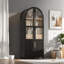 Grand garde-manger arqué 71 "avec tablettes de porte 71"-1386731458