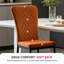 Modern High Back Velvet/Suede Armless Dining Chair with Diamond Tufting -1102752195