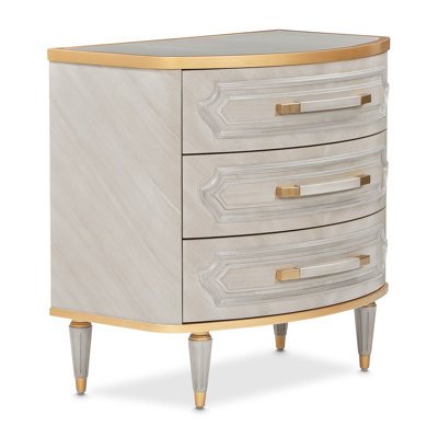 St. Charles 3-Drawer Nightstand