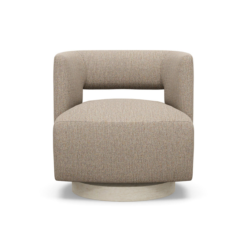 Crystle Swivel Barrel Chair, 2243-77, Sandstone