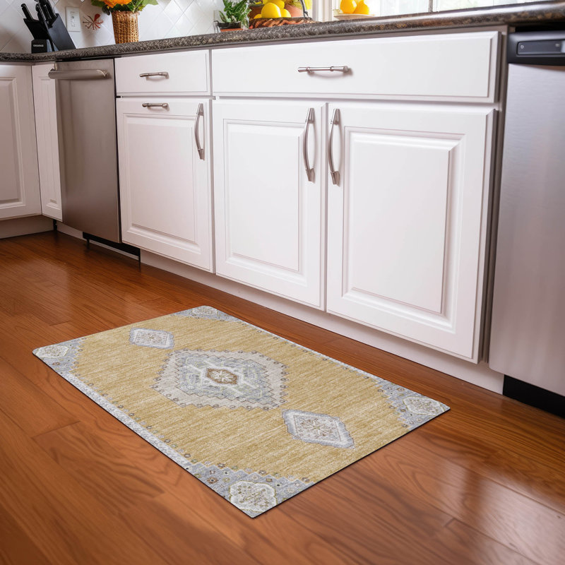 Machine Washable Indoor/Outdoor Chayden ACN1014 Rug, Rectangle 1'8" x 2'6"
