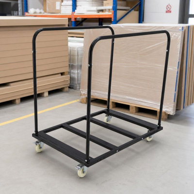 Chariot de table industriel pliable avec capacité de charge de 1500 lb et chariot à roulettes