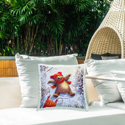 Coussin Snow Winter Bear
