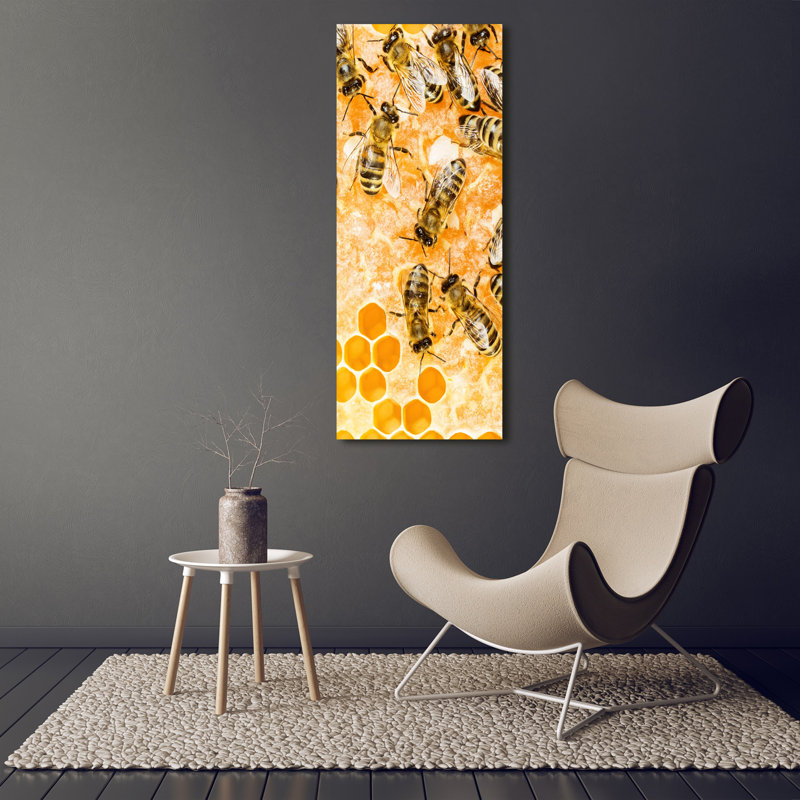 Working bees 1 Piece Wrapped Canvas Wall Art