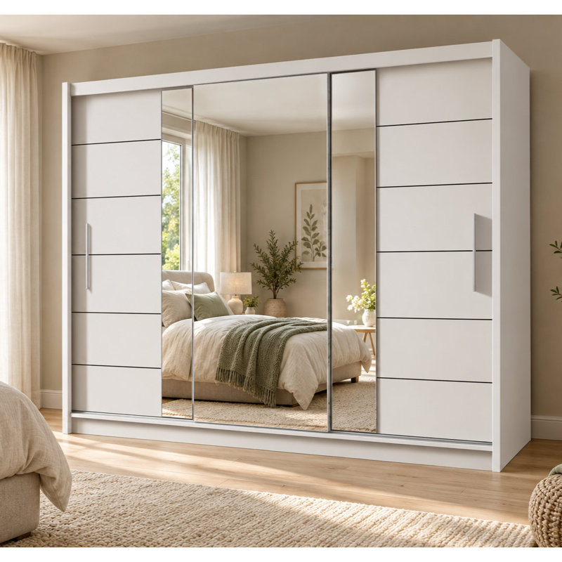 Bhopal Manufactured Wood Wardrobe, White